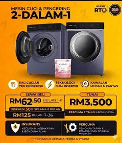 mesin basuh 2dalam1