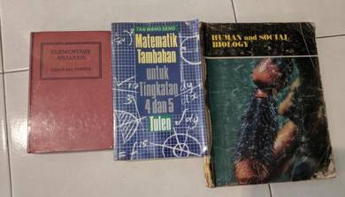 SPM level add math, mathematics & biology book