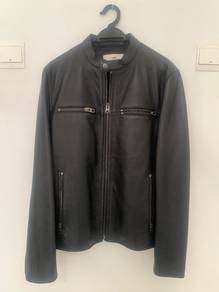 COACH Leather Jacket Size M Black
