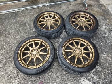 Rim 17,100/114,with potenza tyre