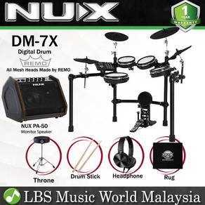Nux DM7X All Remo Mesh Head Digital Drum With PA-