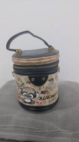 Bear Graffiti Bucket Bag, 2025 New Style, Round Cylindrical Bag, Niche