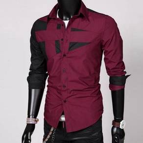 P0589 Dark Red Formal Business Dress Office Shirt