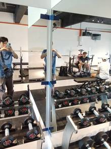 CERMIN DINDING ANDA l custom wall mirror install l