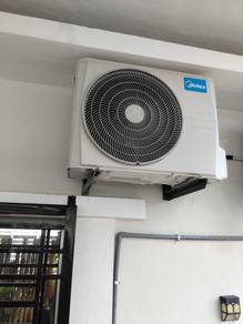 Second Aircond Midea 1hp non inverter r410