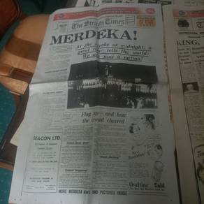 Surat Khabar Merdeka Vintage