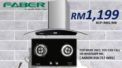 Faber Cooker Hood + Faber Glass Hob