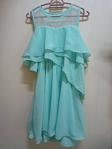Green one piece sleeveless dress