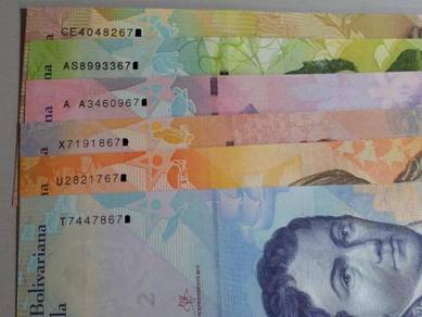 Venezuela Banknote Set 6pcs (UNC) 2 - 100 Bolivar