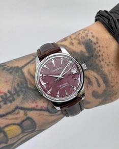 Custom Seiko Mod 33mm Maroon Red Diamond Sakura Pr
