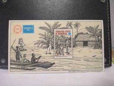 1986 Micronesia Stamp Miniature Sheet