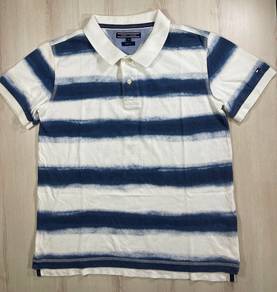 Tommy Hilfiger Youth Stripes Collar Tee #CG Used
