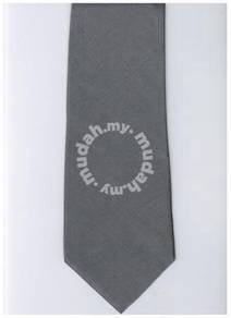 Hugo Boss Silver Blinking Solid Formal Neck Tie