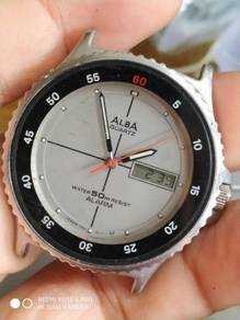Vintage Alba digital analog gent diver watch