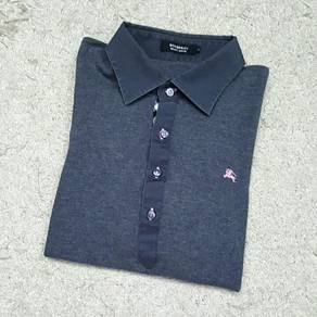 Burberry Grey Polo Tee