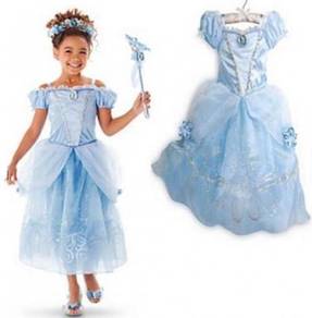 FREE TIARA* Princess Belle Elegance Costume BLUE
