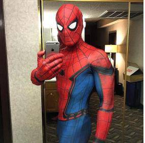 Superhero spiderman cosplay costume