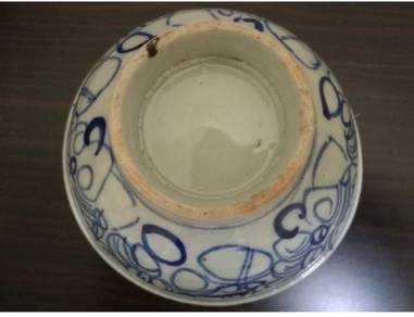 Late Qing Dynasty antique Small blue white 晚清时期老物件