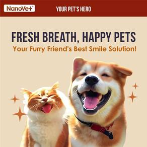 Nanovet® Pet Dental Mouth Spray for Cat and Dog (6