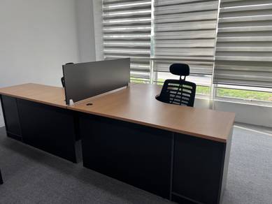 L Shape Office Table Full Set