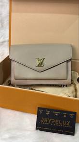 Authentic LV Mylockme Chain WOC Bag Greige Louis