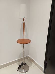 Wooden floor lamp