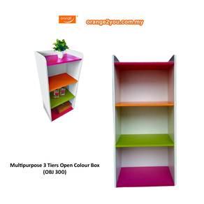 Kiddy Colourfiul Open Utility Shelf 3 Tiers , Kids