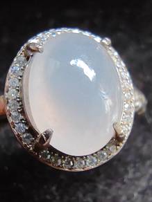 Glassy Lavender Purple Natural Burma Jadeite Jade