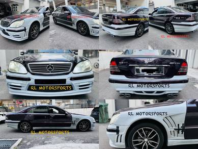 W220 bodykit head tail lamp grill spoiler mirror
