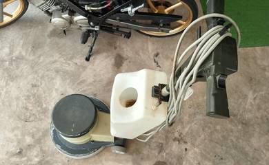 scrubbing buffing blower
