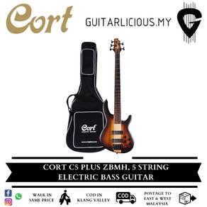 Cort C5 Plus ZBMH Electric Bass Guitar w Bag OTAB