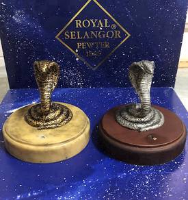 Royal Selangor Pewter Snake Figurines
