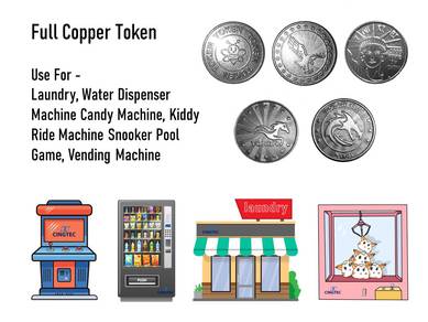 Coin Token Laundry / Dobi / Vending Machine / Game