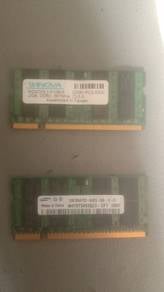 Ram 2GB DDR2 For laptop (2pcs)