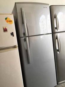 Silver Fridge Hitachi Refrigerator Peti Sejuk Ais