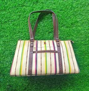 Bonia Original monogram leather shoulder bag 