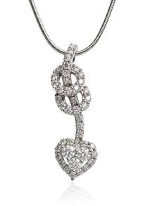 750 WHITE GOLD DIAMOND PAVE Chain (EC00125WGC)