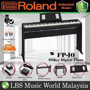 Roland FP-10 88 Key Digital Piano Black Full Packa