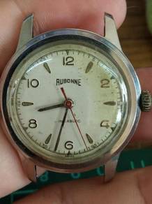 Vintage aubonne military watch