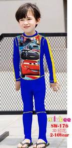 Baju renang swimsuit Long Sleeves SW176 CARS MCQUE