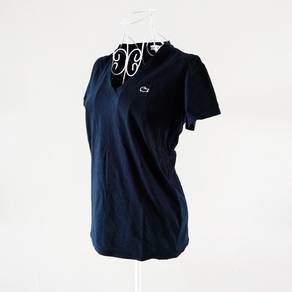 Lacoste Navy Blue V-Neck Tee