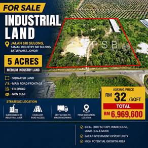 Industrial Land in Batu Pahat, JHR