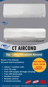 1hp Mitsubishi Aircond AN-2418