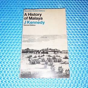Vintage 1975 History of Malaya by J. Kennedy