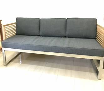 Stainless Steel Teak Daybed