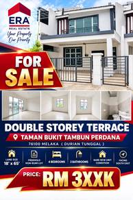 2-storey Terraced House For Sale in Durian Tunggal,MLK