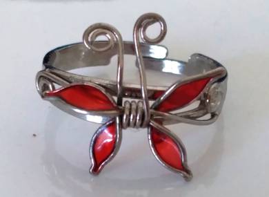 Handmade Finger Ring Butterfly