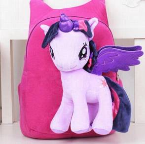 Cute MY LITTLE PONY Soft Plush Toy Backpack bag-DP