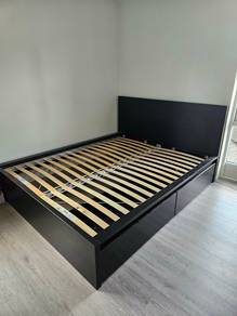 katil IKEA QUEEN 2 drawer