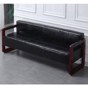 3 Three Seater Black Hitam LONG CHAIR Sofa Bench